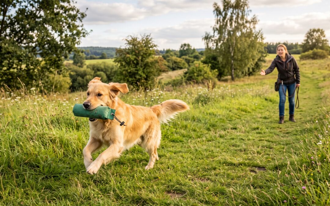 Dein Hund läuft ständig mit dem Dummy weg