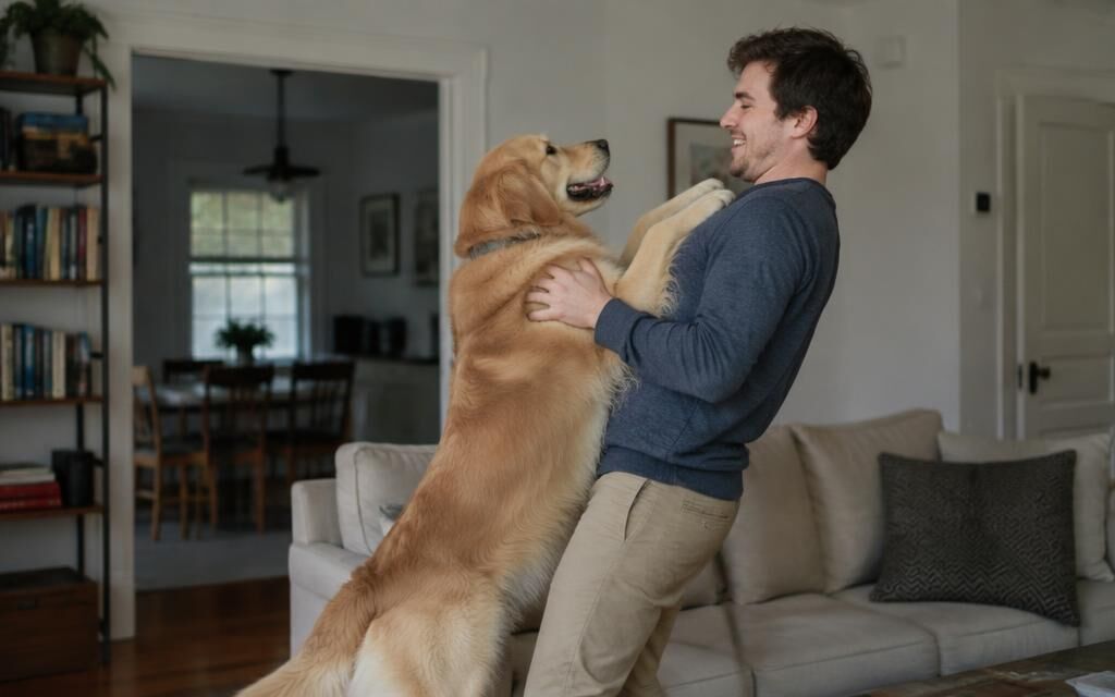 Mein Hund springt jeden Besucher aufgeregt an
